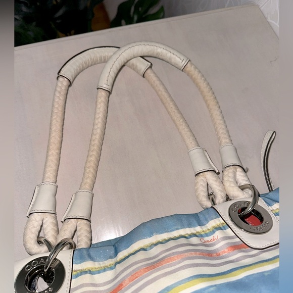 Coach Stripe Tote - Picture 8 of 10